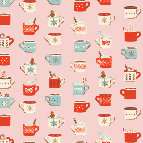 Christmas in the Cabin || Mugfuls of Joy || AGF Cotton Quilting Fabric