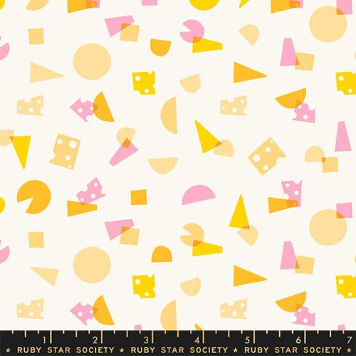 Food Group || Say Cheese Sweet Cream || Cotton Quilting Fabric || Half Yard