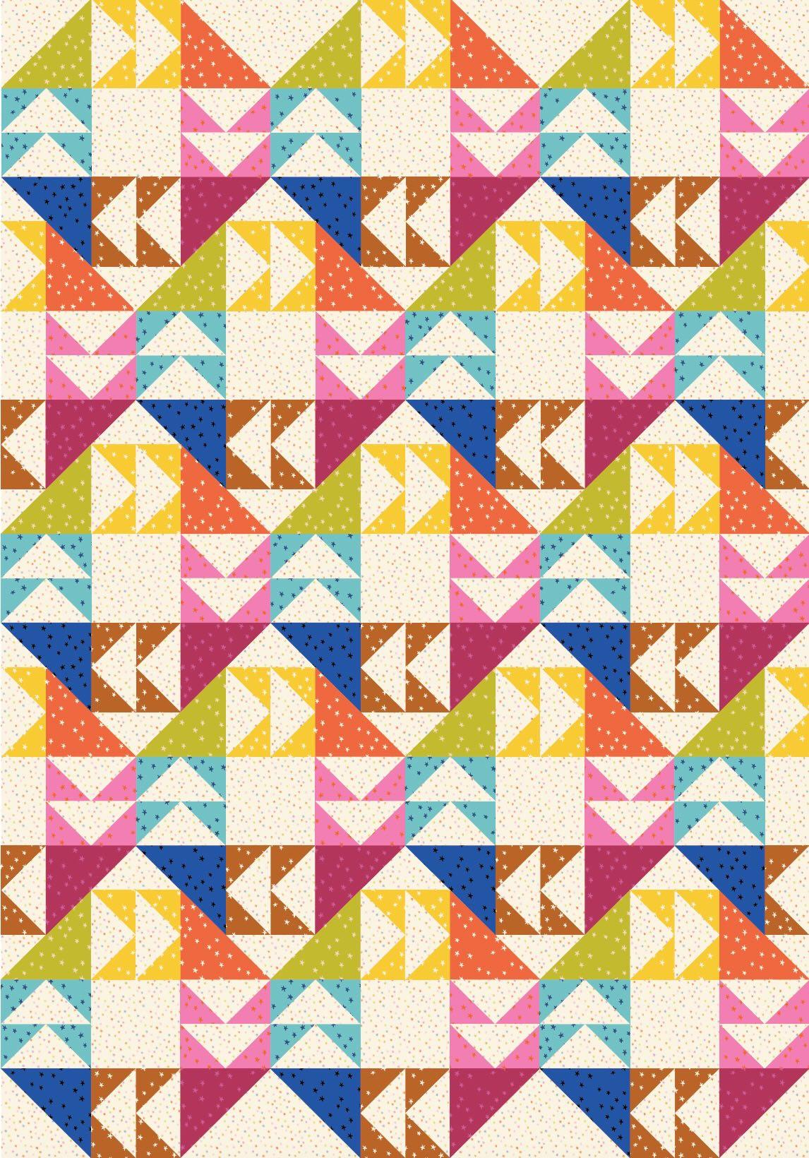 Carousel Flight Quilt Pattern KIT (Starry)