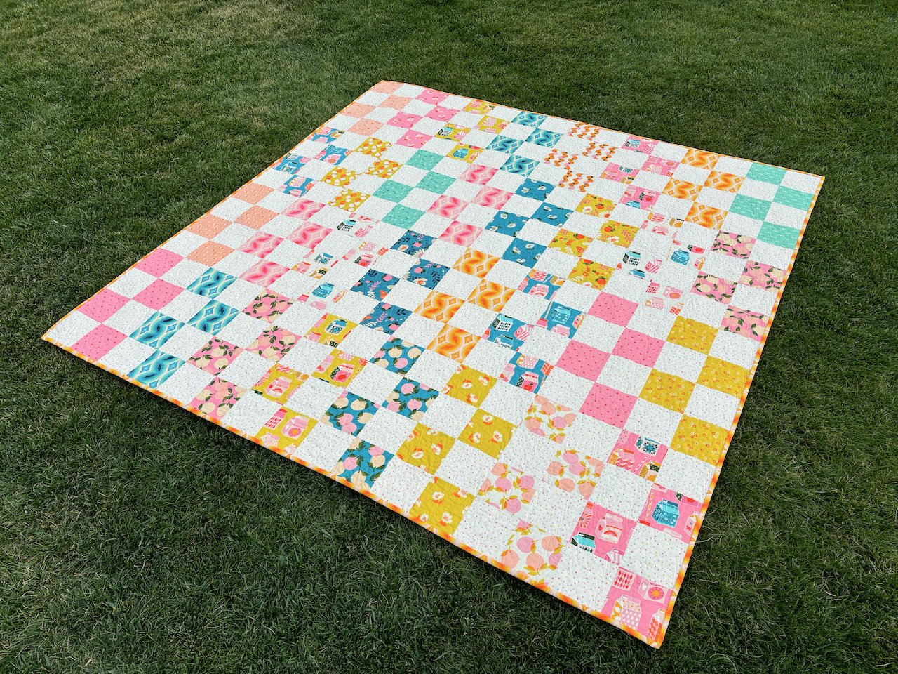 Layer Cake Squared Pattern KIT (TEDDY) || Large Throw