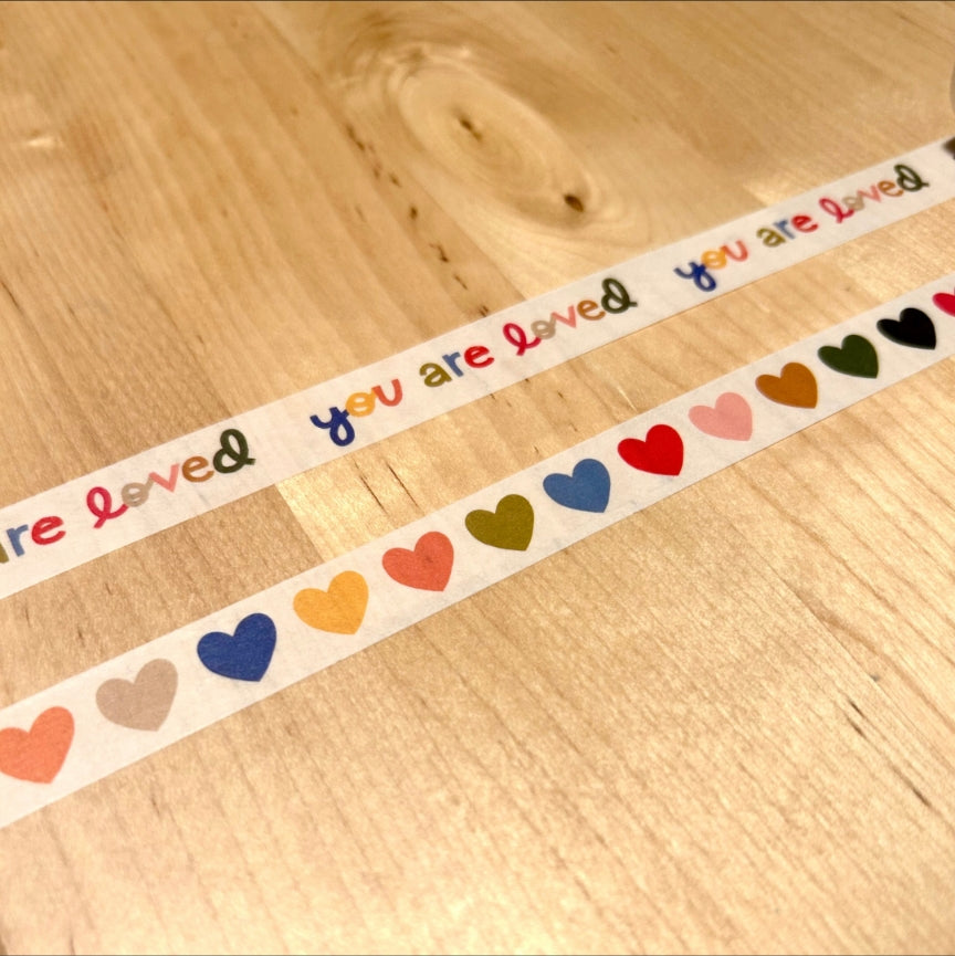 Colorful Hearts Washi Tape