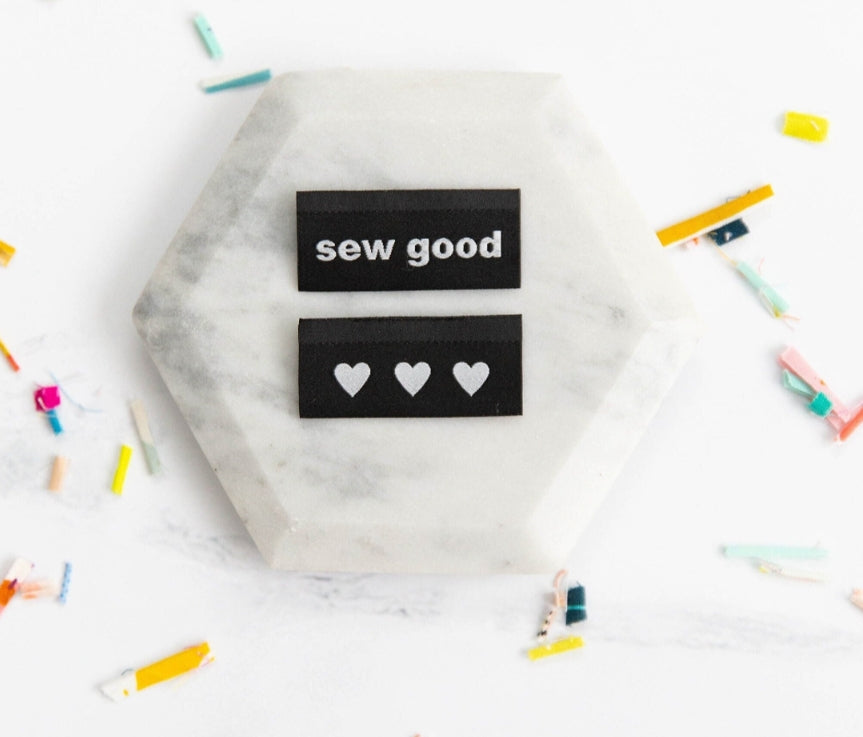 "Sew Good" Lolly Tags Labels || Pack of 8 Woven Labels