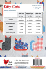 Kitty Cats Printed Quilt Pattern // Cluck Cluck Sew