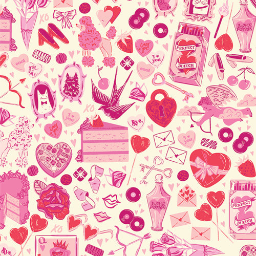 LOVE STRUCK || Love All Around || Cotton Quilting Fabric