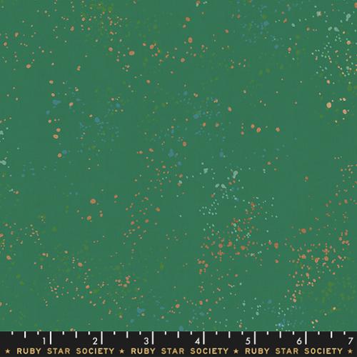 Speckled Metallic || Emerald Green|| Cotton Quilting Fabric