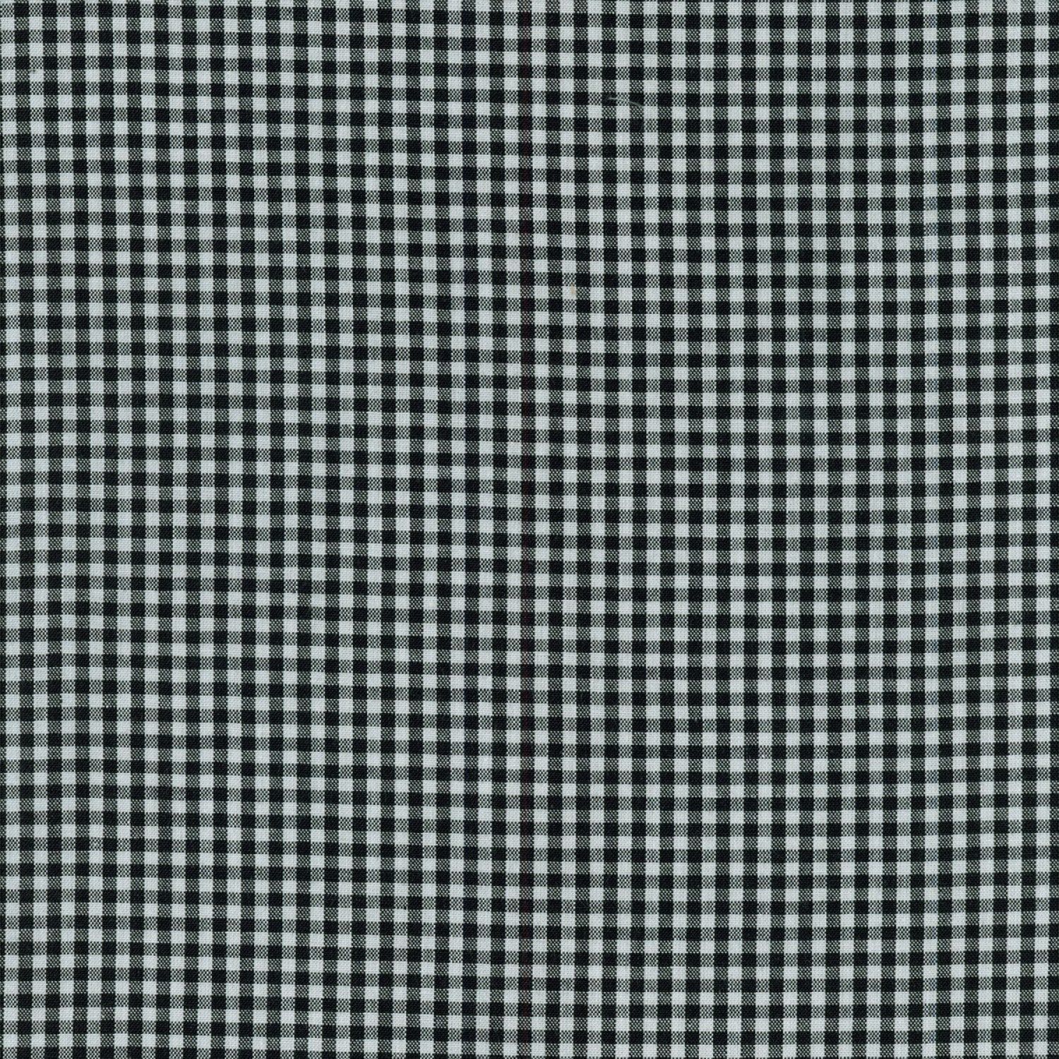 Carolina Gingham 1/8 Inch Black || Woven Apparel Fabric