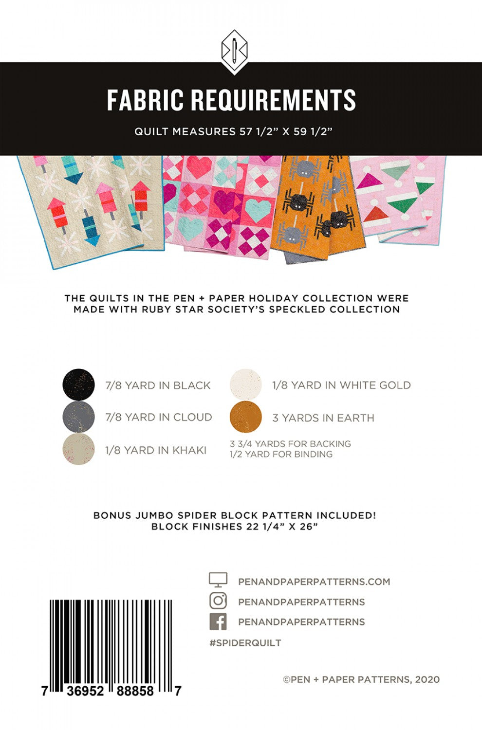 Spider Quilt Pattern