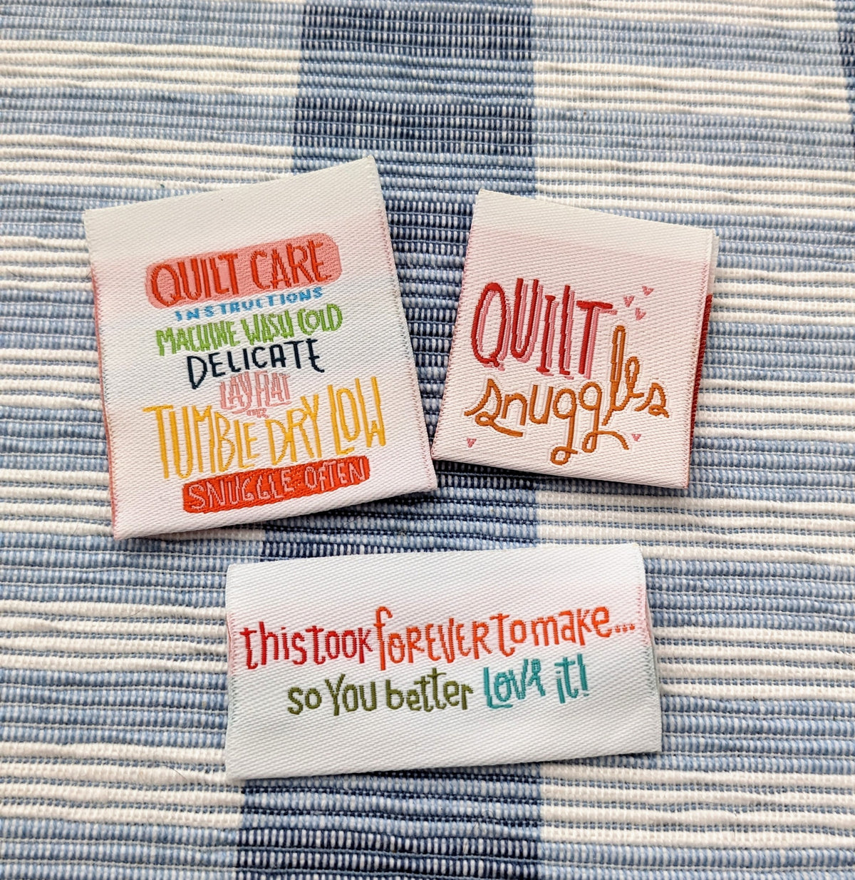 Quilt Snuggles - Sew-in Woven Label Pack