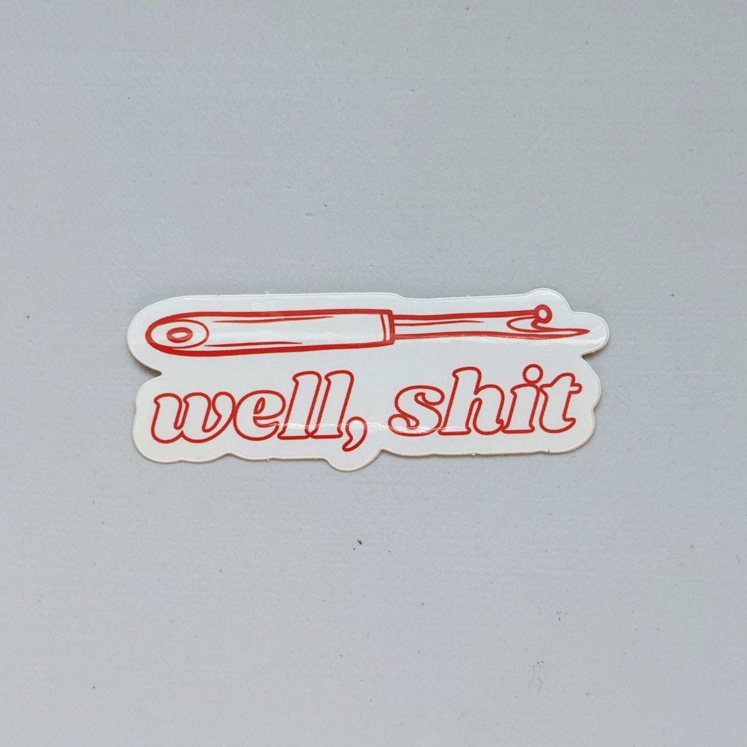 Well, Sh*t Seam Ripper Sewing Quilting Sticker