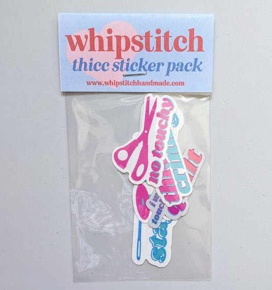 Quilting Sewing Thicc Vinyl Sticker Pack