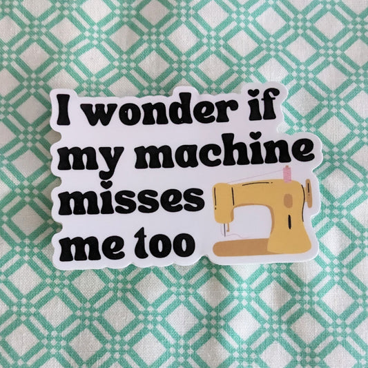 I Wonder If...Vinyl Sticker