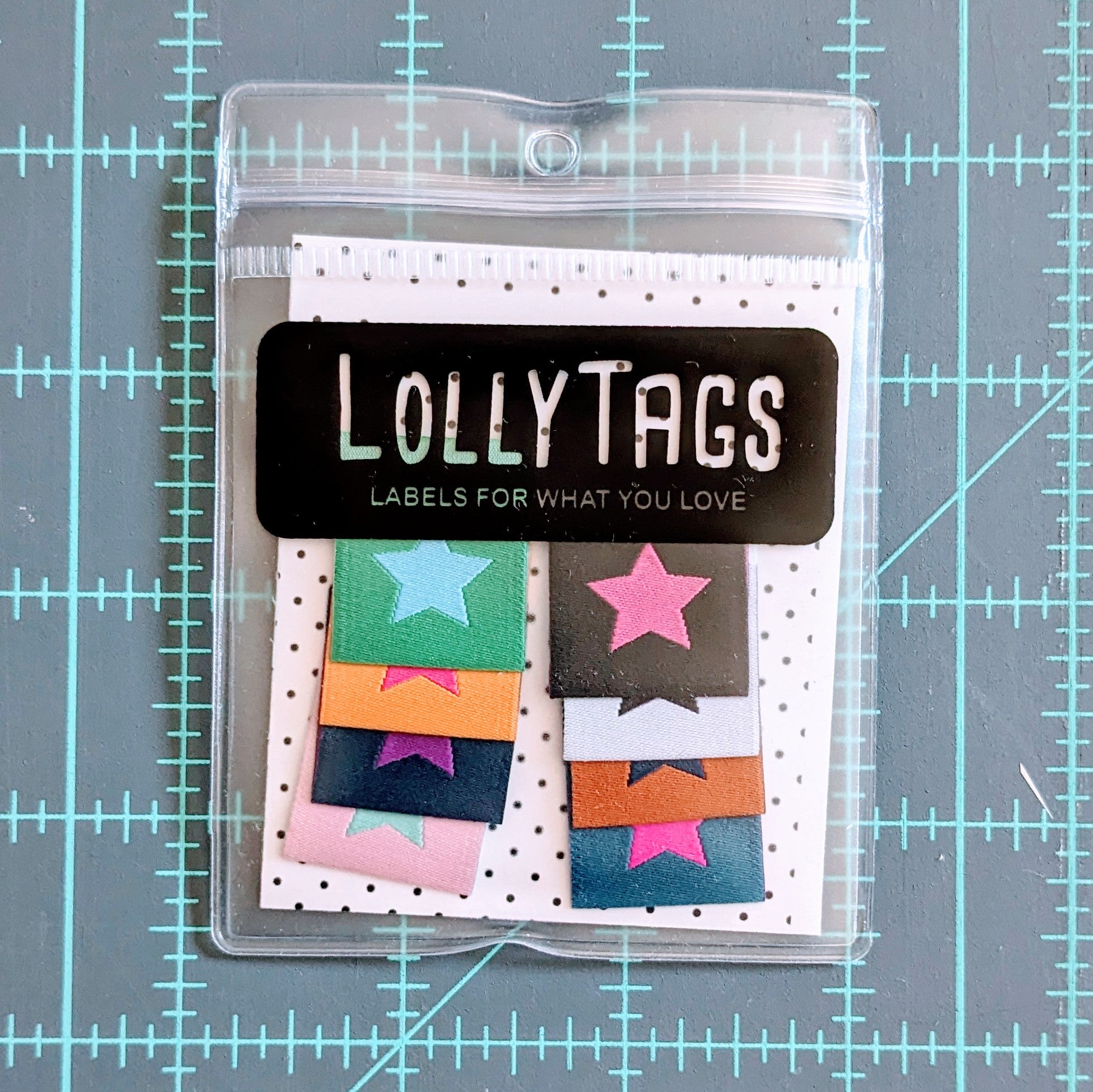 Lolly Tags: Neon Stars