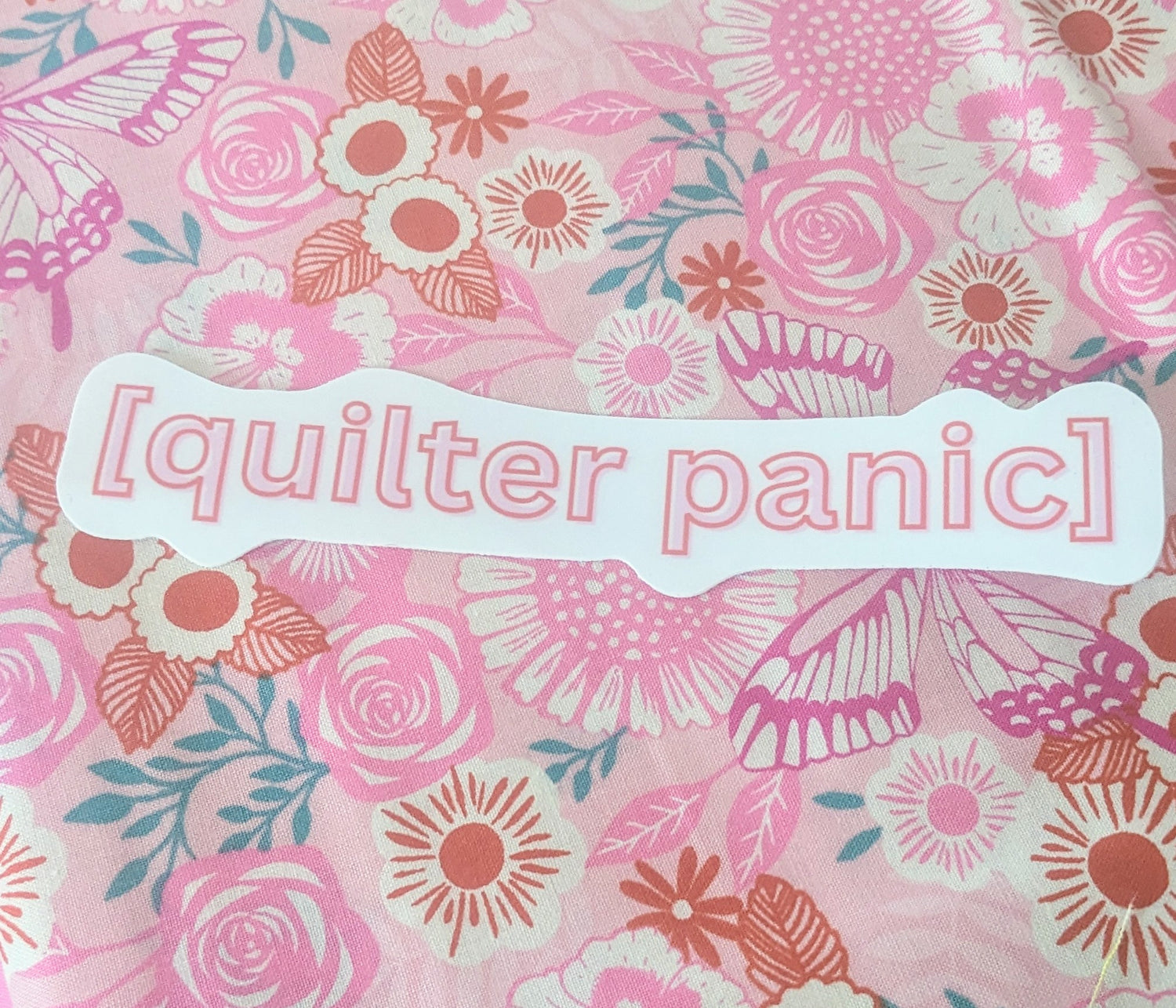 [Quilter Panic] Vinyl Sticker