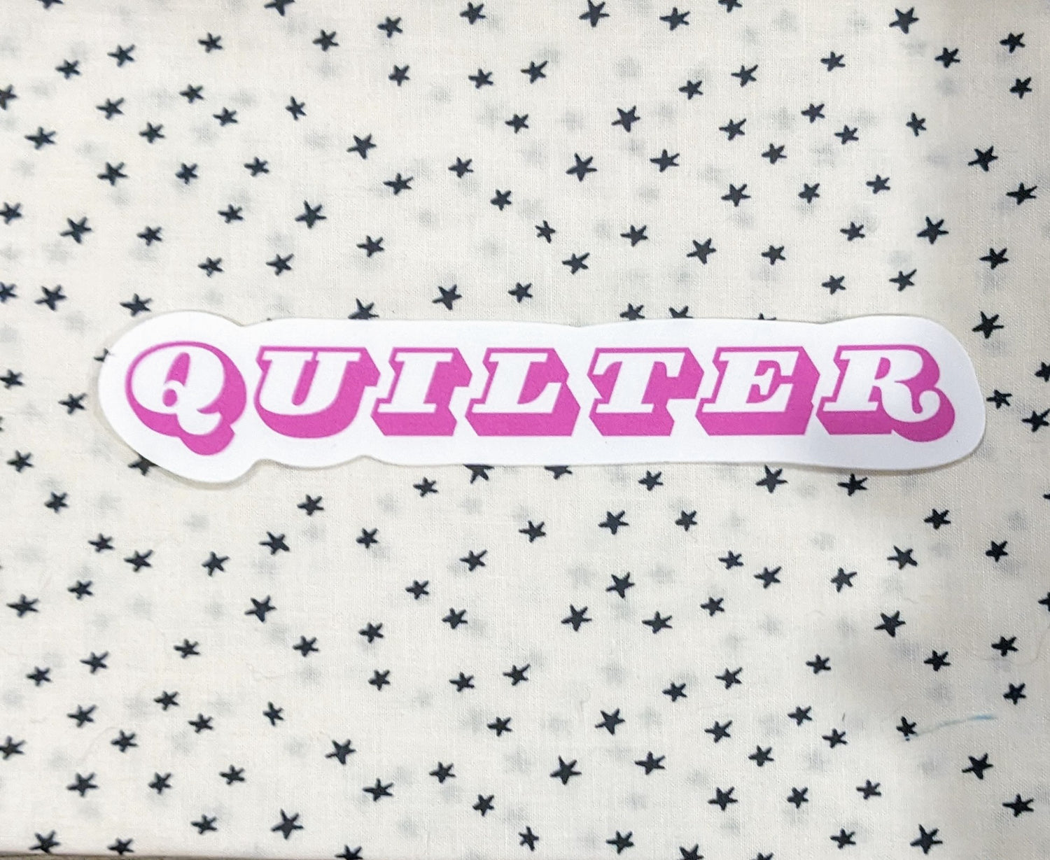 Large Quilter Vinyl Sticker