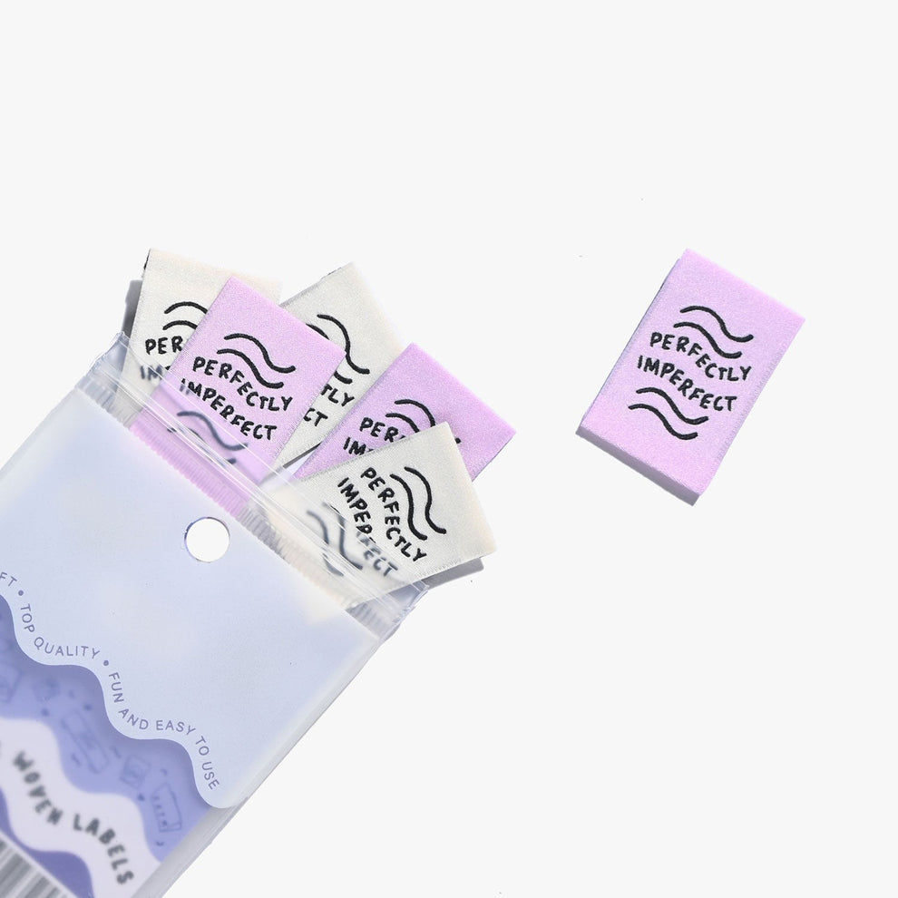 Perfectly Imperfect Woven Labels || 6 Pack || Kylie and the Machine