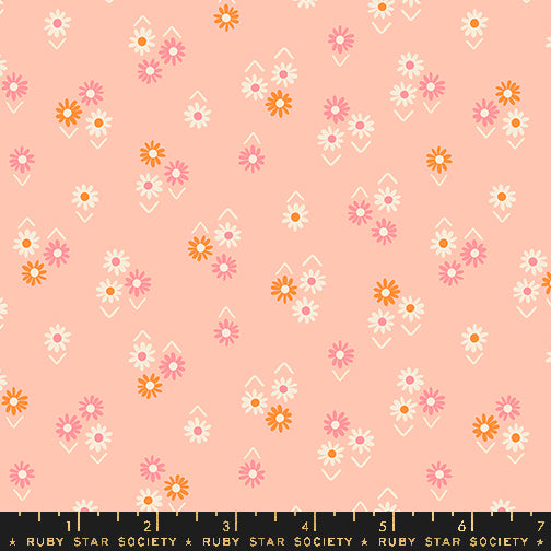 JUICY || Baby Flowers Peach || Cotton Quilting Fabric