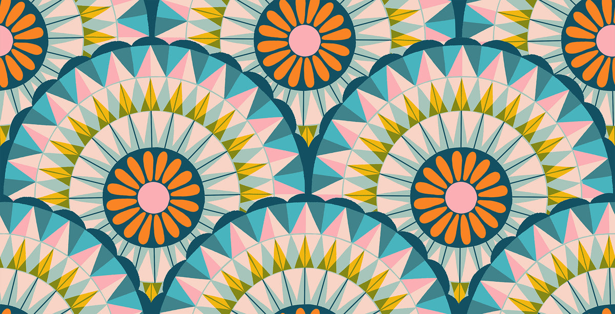 Carousel || Carousels Light Galaxy || Cotton Quilting Fabric