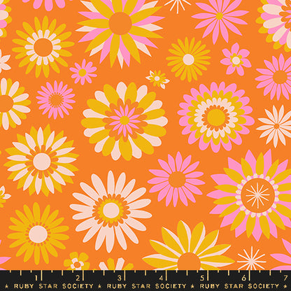 PREORDER Carousel || Kaleidoscope Orange || Cotton Quilting Fabric