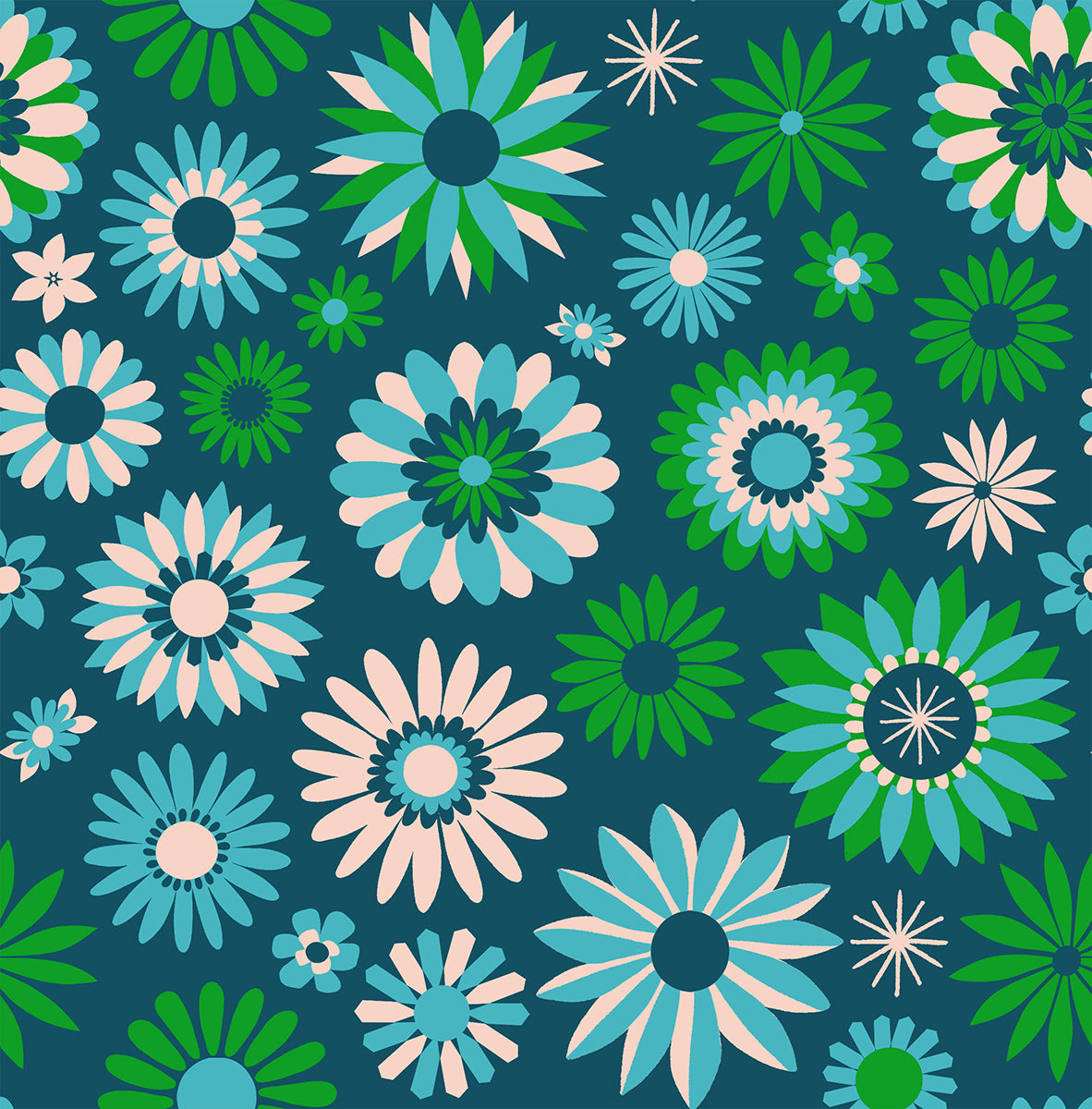 Carousel || Kaleidoscope Light Galaxy || Cotton Quilting Fabric