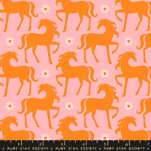 Carousel || Fancy Horse Balmy || Cotton Quilting Fabric