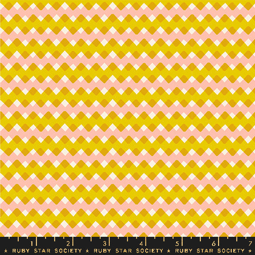 Pivot || Zigga Zagga Dark Golden Hour || 4.5-Yard Backing Cotton Quilting Fabric