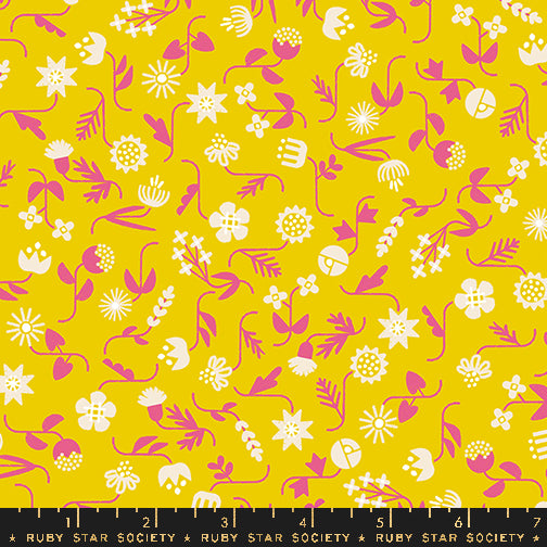 PREORDER Salutations || Flowery Golden Hour || Cotton Quilting Fabric