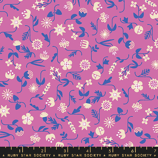 PREORDER Salutations || Flowery Heliotrope || Cotton Quilting Fabric