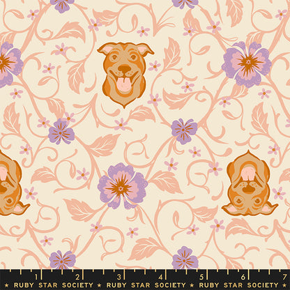 DOG PARK || Pitbull Shell || Cotton Quilting Fabric || Half Yard