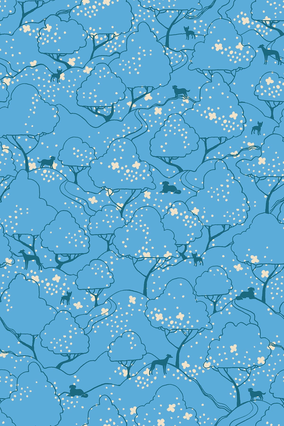 DOG PARK || Dog Park Altitude || Cotton Quilting Fabric || Half Yard