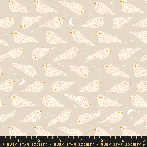 PREORDER Bird Is the Word || Whipporwill Sandbox || Cotton Quilting Fabric