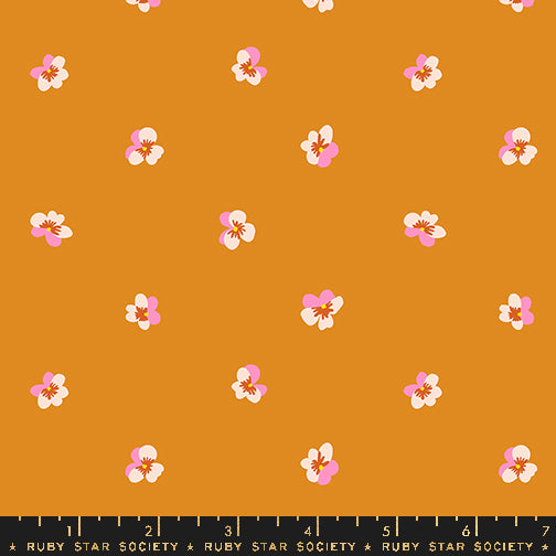 Bird Is the Word || Violet Turmeric || Cotton Quilting Fabric