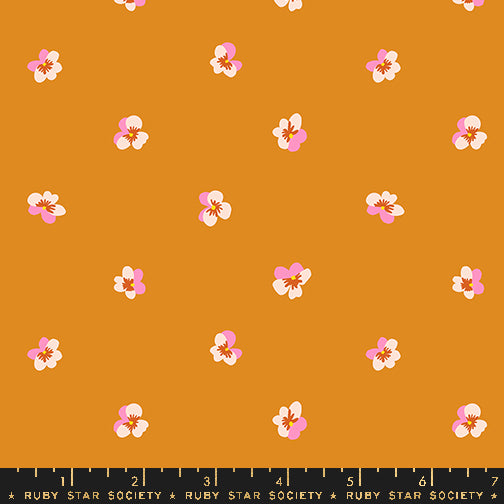 PREORDER Bird Is the Word || Violet Turmeric || Cotton Quilting Fabric