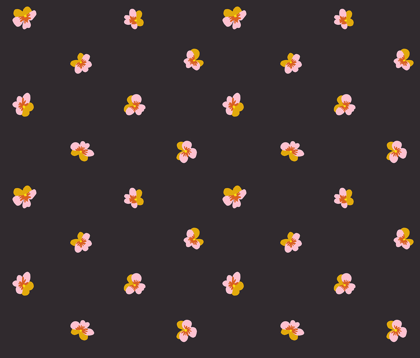 PREORDER Bird Is the Word || Pansy Soft Black || Cotton Quilting Fabric