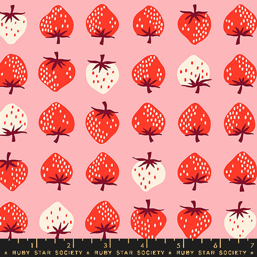 PREORDER Strawberry || Strawberry Balmy || Cotton Quilting Fabric