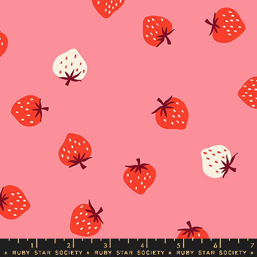 PREORDER Strawberry || Strawberry Toss Sorbet || Cotton Quilting Fabric