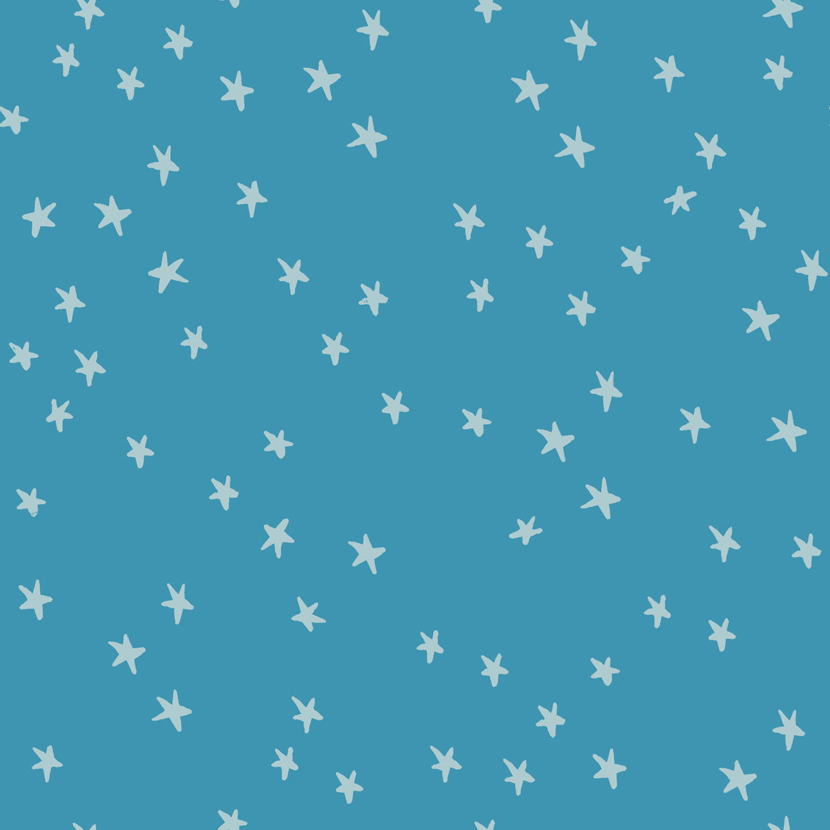 STARRY ’25 || Vintage Blue || Cotton Quilting Fabric