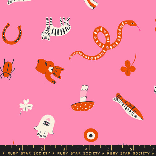 PREORDER Ooh Lucky Lucky || Good Luck Flamingo || Cotton Quilting Fabric