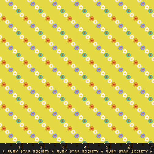 PREORDER Ooh Lucky Lucky || Garland Citron || Cotton Quilting Fabric