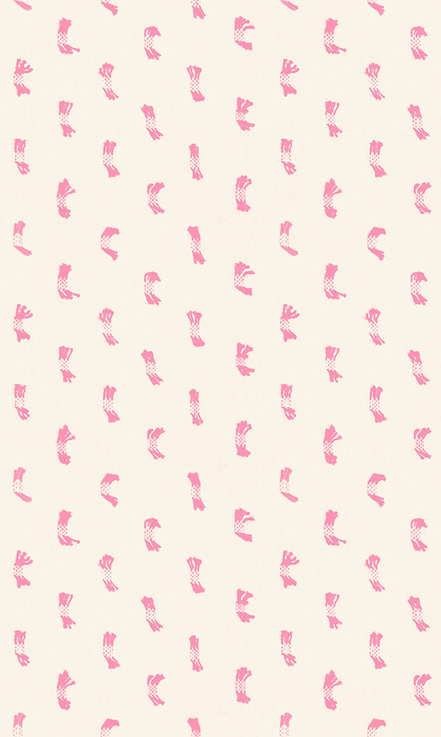 Preorder Warp & Weft Ooh Lucky Lucky || Flicker Natural and Pink || Woven Fabric