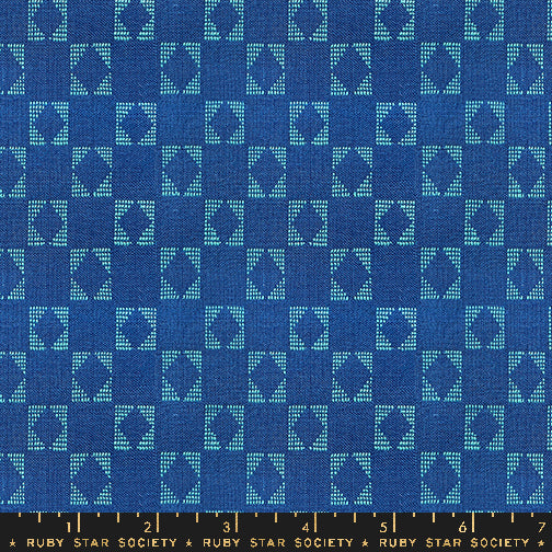 Preorder Warp & Weft Ooh Lucky Lucky || Star Light Bluebell || Woven Fabric