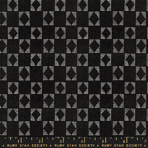 Preorder Warp & Weft Ooh Lucky Lucky || Star Soft Black || Woven Fabric