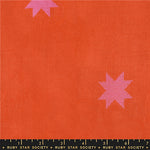 PREORDER Warp and Weft Mystic Fable || Quilt Star Red || Cotton Woven Quilting Fabric