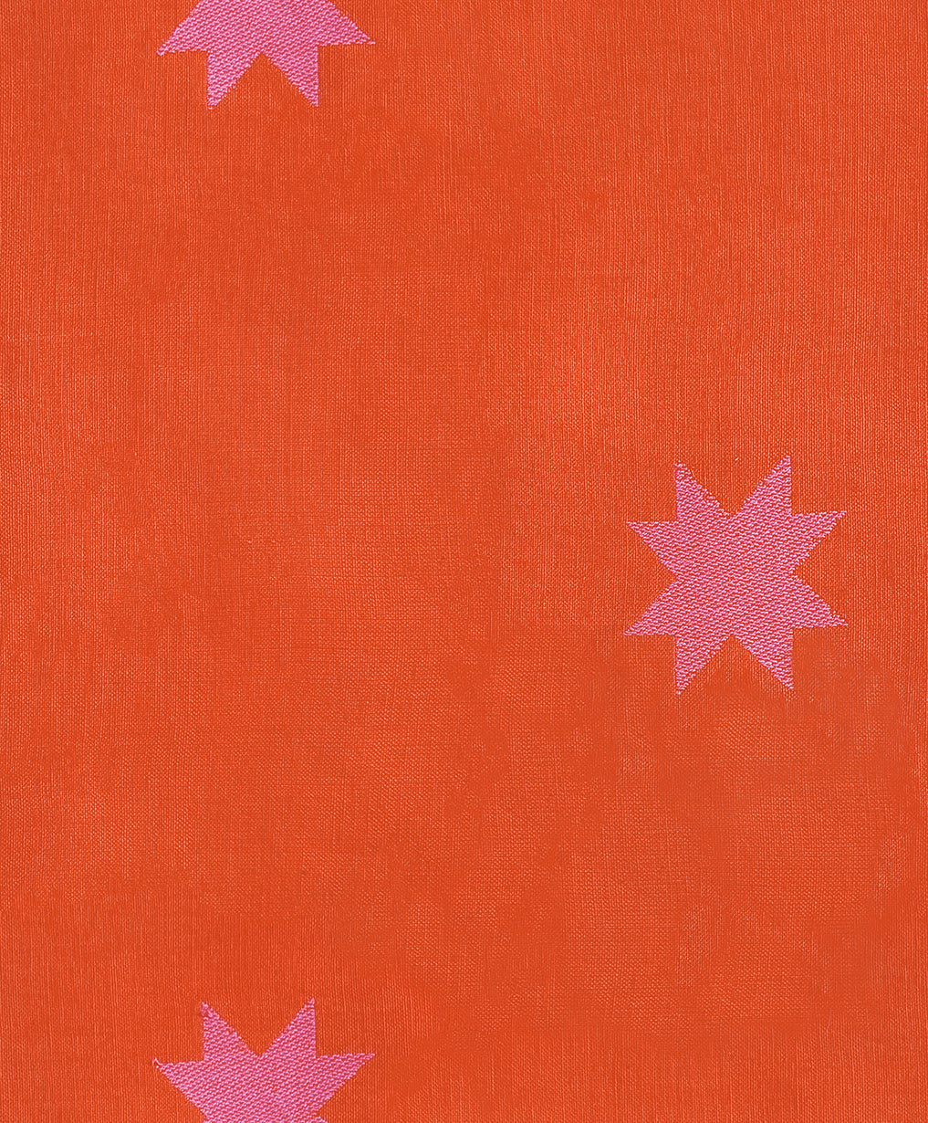 PREORDER Warp and Weft Mystic Fable || Quilt Star Red || Cotton Woven Quilting Fabric