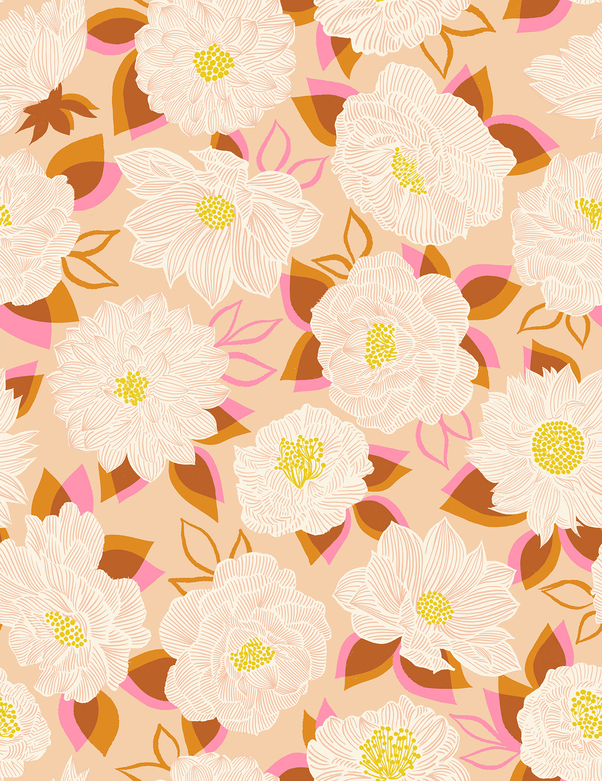 Favorite Flowers || 26 pc Fat Quarter Bundle || Cotton Quilting Fabric