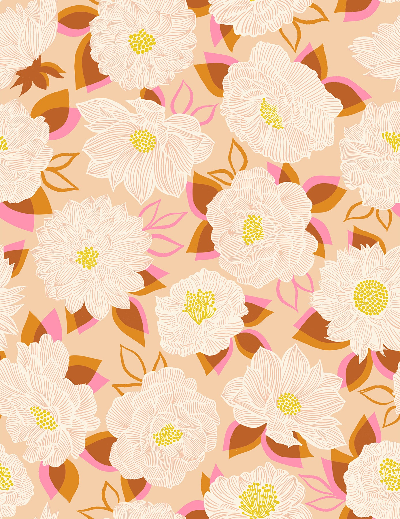 Favorite Flowers || 26 pc Fat Quarter Bundle || Cotton Quilting Fabric