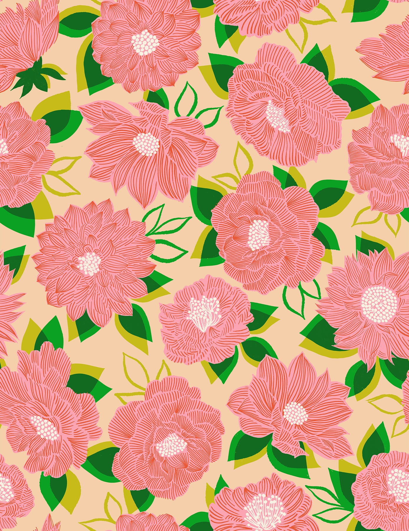 Favorite Flowers || 26 pc Fat Quarter Bundle || Cotton Quilting Fabric