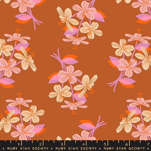 Favorite Flowers || Nosegay Spice || Cotton Quilting Fabric