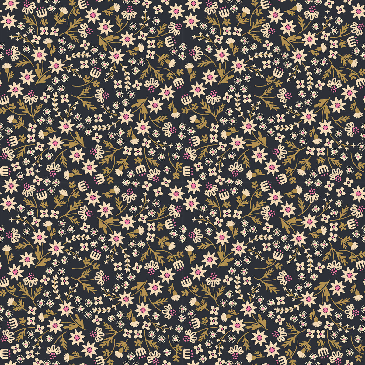 Favorite Flowers || 26 pc Fat Quarter Bundle || Cotton Quilting Fabric