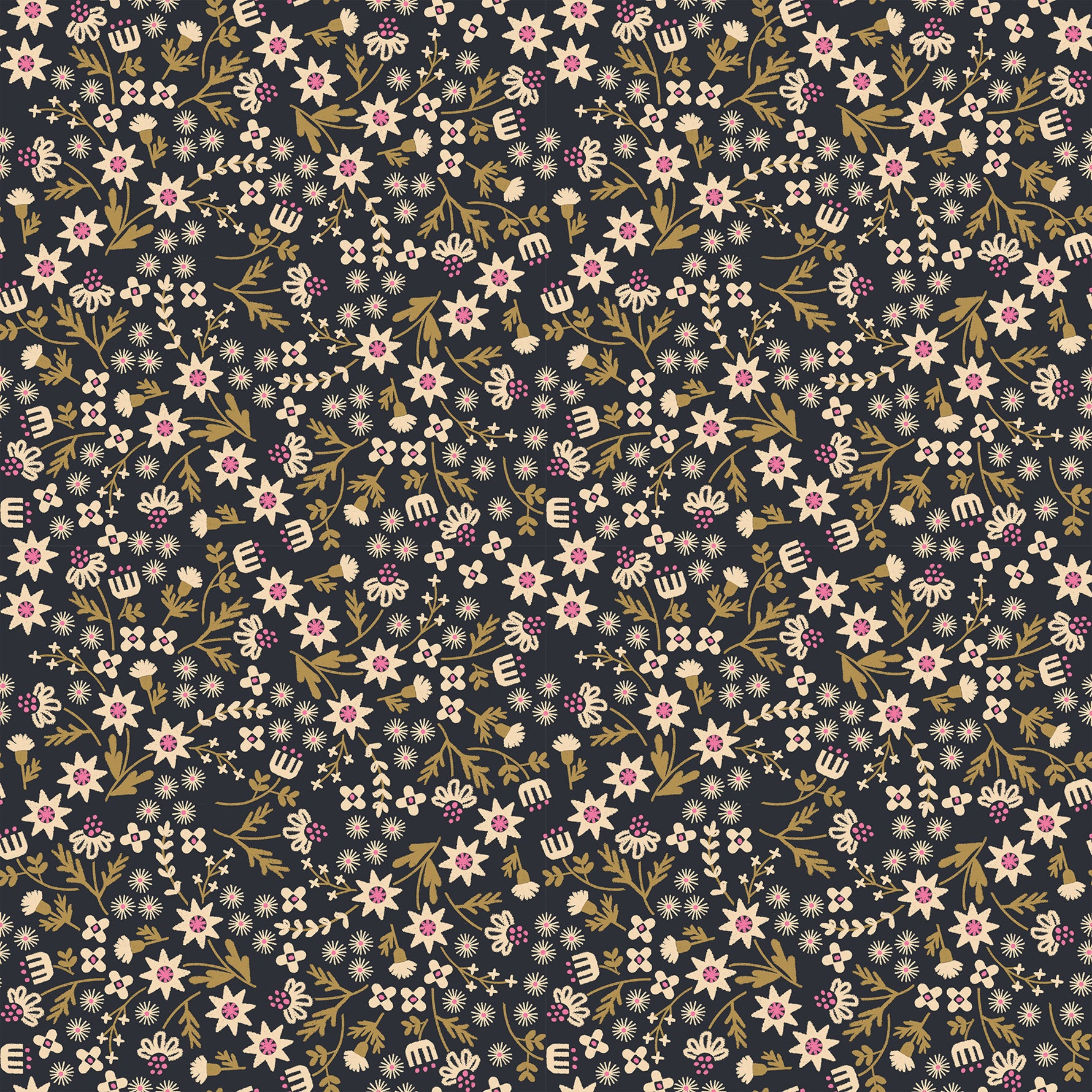 Favorite Flowers || 26 pc Fat Quarter Bundle || Cotton Quilting Fabric