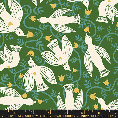 PREORDER Endpaper || Hummingbirds Sarah Green || Cotton Quilting Fabric